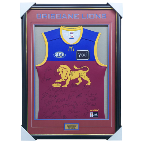 Brisbane Lions Football Club 2025 AFL Official Team Signed Guernsey - 7016