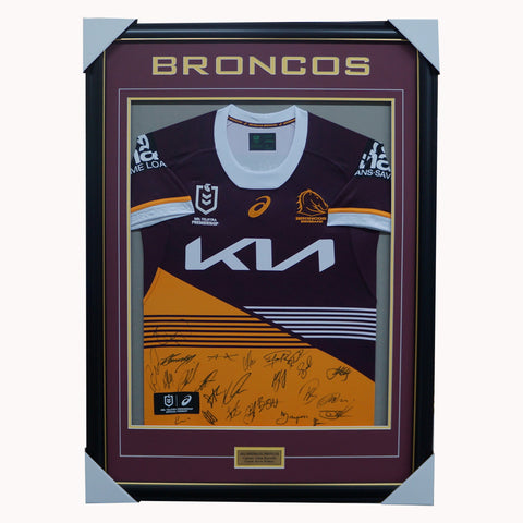 Brisbane Broncos Football Club 2023 NRL Official Team Signed Guernsey - 5436