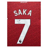 Bukayo Saka Signed Arsenal Jersey Framed EPL Champion - 7691