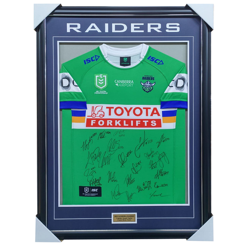 Canberra Raiders Football Club 2025 NRL Official Team Signed Guernsey - 7106