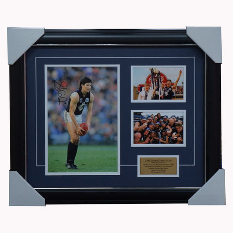 Carlton 1995 Premiers Signed Photo Collage Framed Stephen Kernahan - 4800