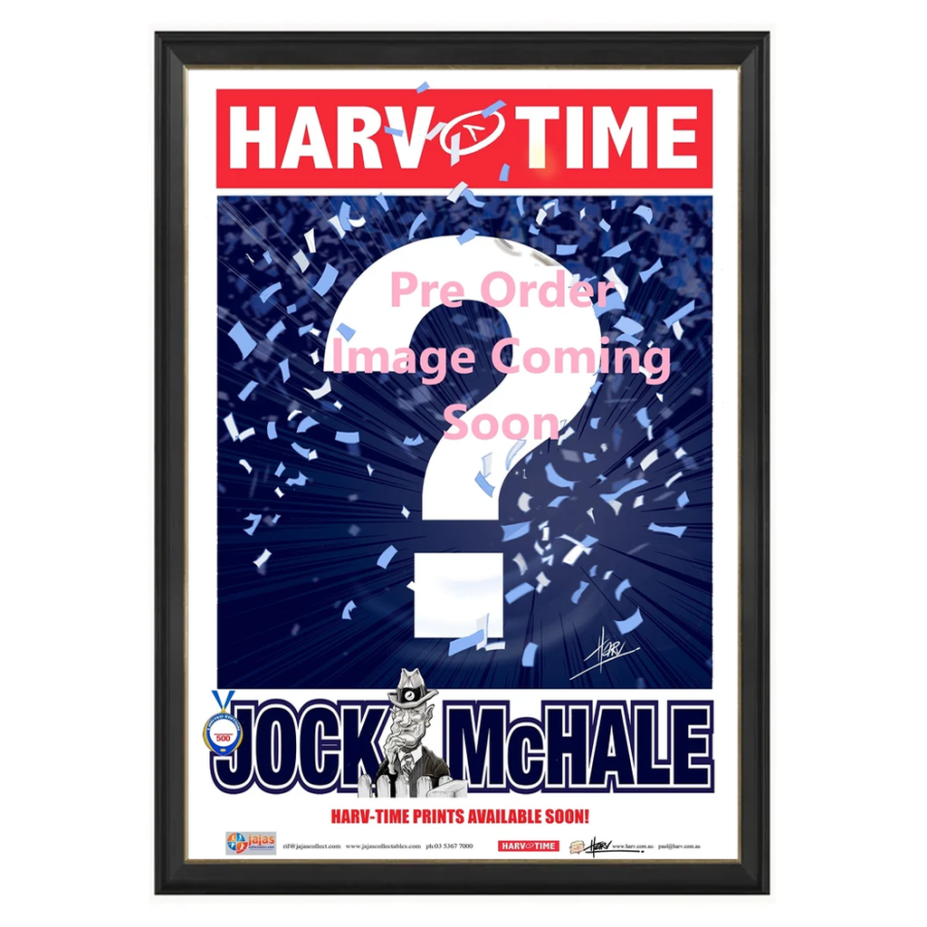 Chris Fagan, 2026 Jock McHale Medal Poster, Harv Time Framed - 7644