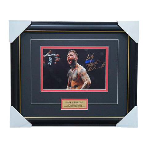 Cody Garbrandt Signed UFC Photo Framed - 5757