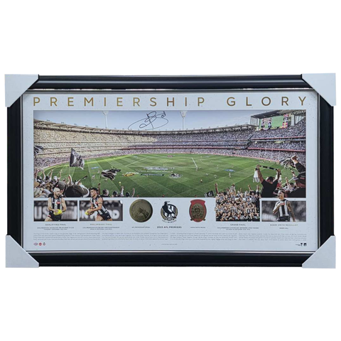 Collingwood 2023 AFL Premiers Print Signed Jamie Elliott - 7510