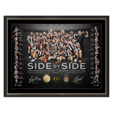 Collingwood 2023 Signed Premiers Official AFL Dual Signed Lithograph Framed Jordan De Goey Nick Daicos - 5620