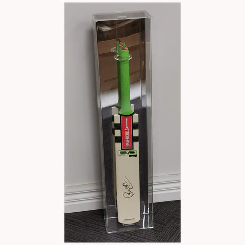 Full Size Cricket Bat Acrylic Display Case Mirror Back Finish - 7186
