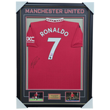 Cristiano Ronaldo Signed Manchester United Official Signed Jersey Framed + COA - 7625