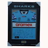 Cronulla Sutherland Sharks Football Club 2023 NRL Official Team Signed Guernsey - 5433