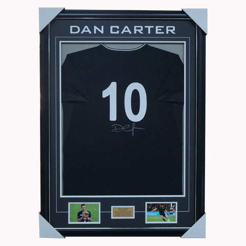 Dan Carter All Blacks Signed Jersey Framed World Cup Champions - 5762