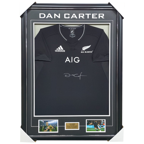 Dan Carter All Blacks Signed Jersey Framed World Cup Champions - 5762