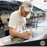 Collingwood 2023 Signed Darcy Moore Premiers Official AFL MCG Panoramic Framed - 5621