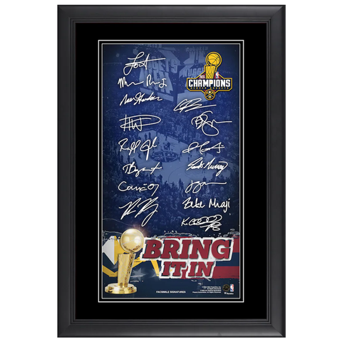 Denver Nuggets 2023 NBA Finals Champions Collage with Facsimile Signatures Framed - 5507