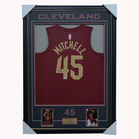 Donovan Mitchell Signed Cleveland Cavaliers Signed Official NBA Jersey Framed - 5474