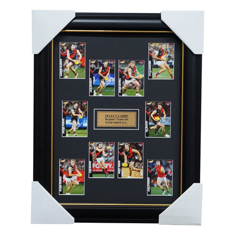 Essendon 2024 Select Card Team Set Framed Heppell Stringer McGrath - 5779