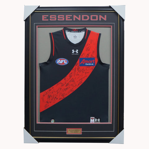Essendon Bombers Football Club 2023 AFL Official Team Signed Guernsey - 5444