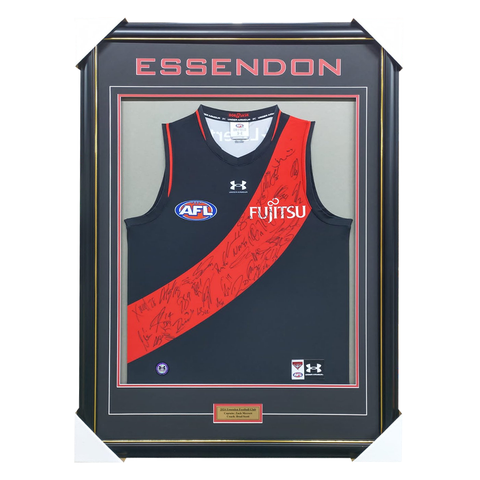 Essendon Bombers Football Club 2024 AFL Official Team Signed Guernsey - 5822