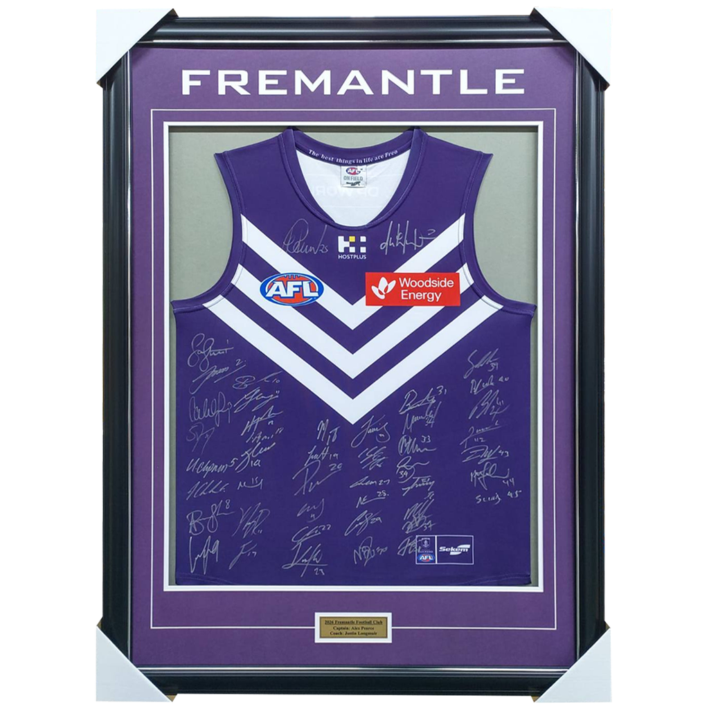 Fremantle Football Club 2026 Squad Signed Guernsey - 7416