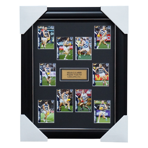 Geelong Cats 2024 Select Card Team Set Framed Dangerfield Hawkins - 5790