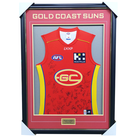 Gold Coast Suns Football Club 2024 AFL Official Team Signed Guernsey - 5825