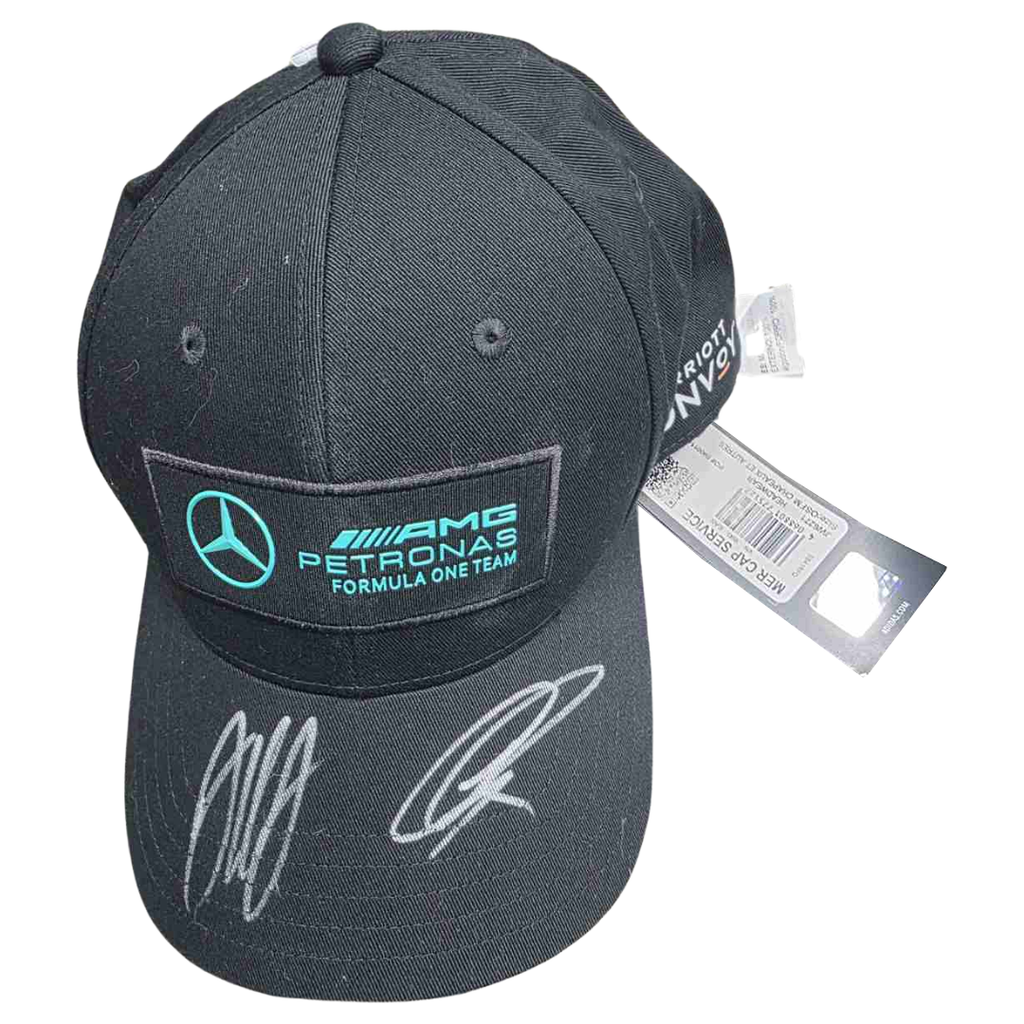 George Russell and Kimi Antonelli Signed Mercedes Hat - 7605