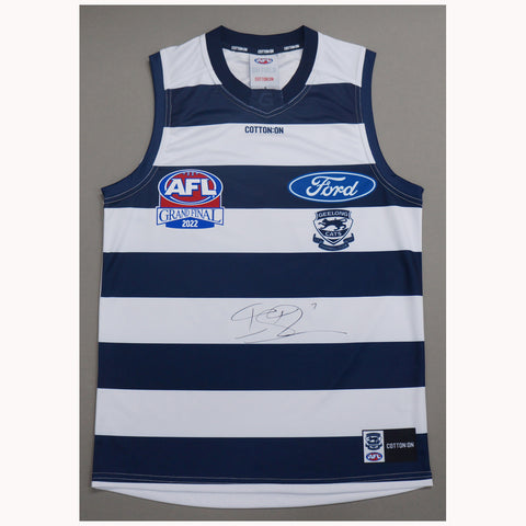 Isaac Smith Signed Geelong 2022 Official AFL Premiers Jumper - 5516