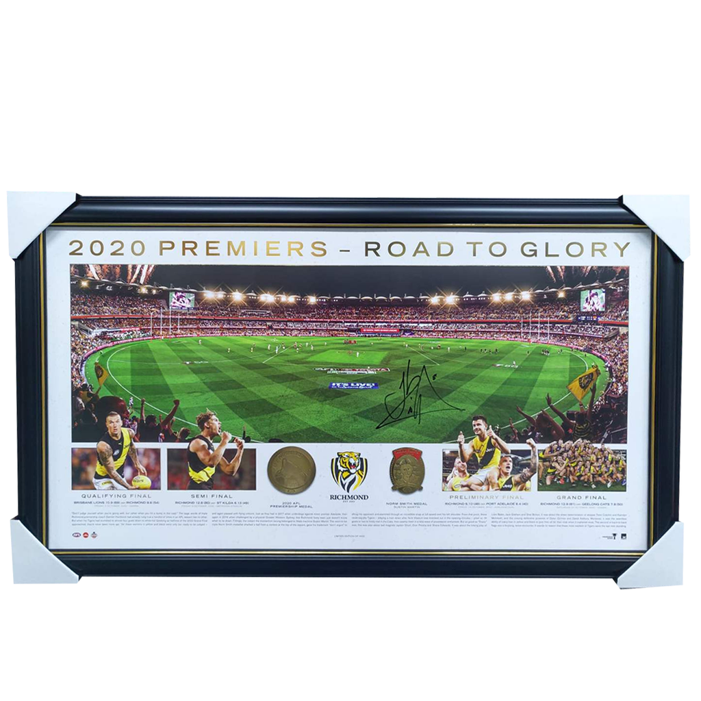 Jack Riewoldt Signed Richmond 2020 Premiers Print Framed - 7576