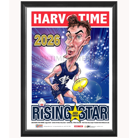 Jagga Smith, Rising Star, Harv Time Print Framed - 7613