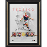 James Tedesco Signed Dally M Official NRL Lithograph Framed - 7284