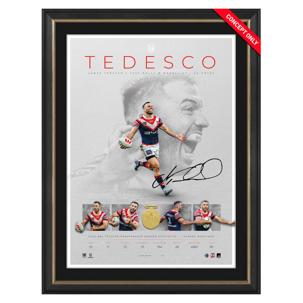 James Tedesco Signed Dally M Lithograph Framed - 7284