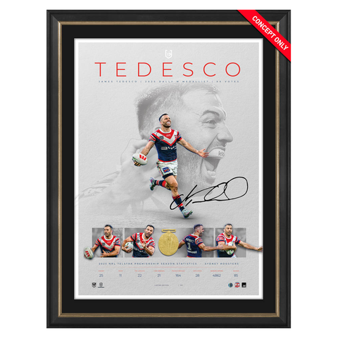 James Tedesco Signed Dally M Lithograph Framed - 7284