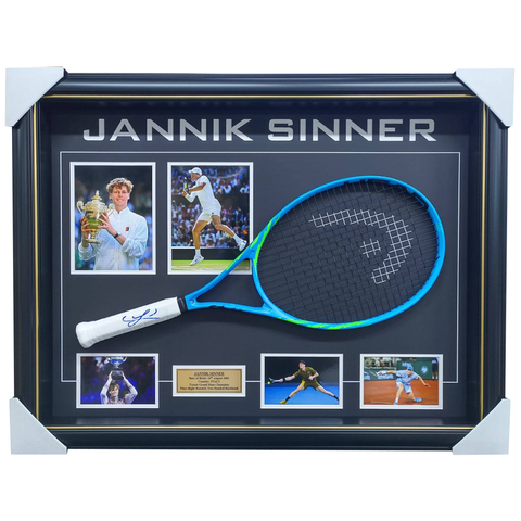 Jannick Sinner Signed Tennis Racquet Grand Slam Champion Frame - 7587