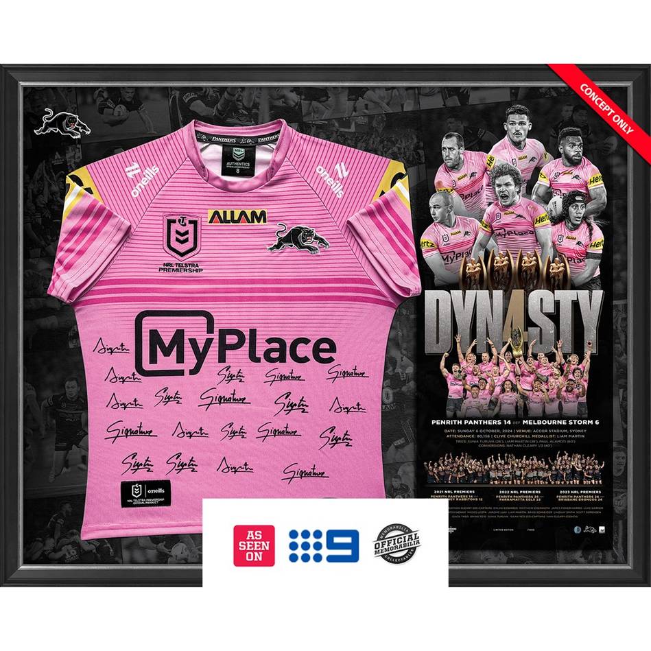 Penrith Panthers 2024 Premiers Team Signed Official NRL Jersey