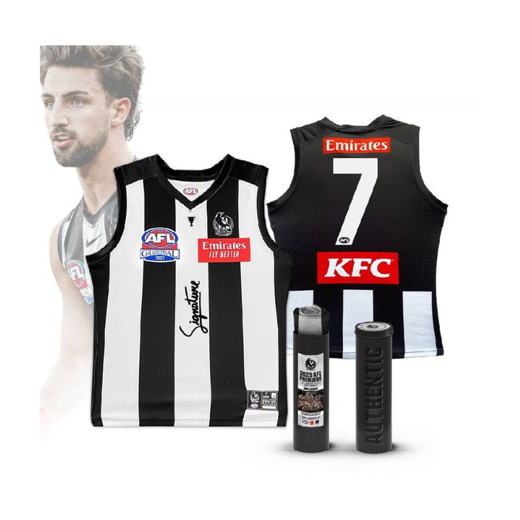 Josh Daicos Signed 2023 AFL Premiers L/E Official Signature Series Guernsey - 7335