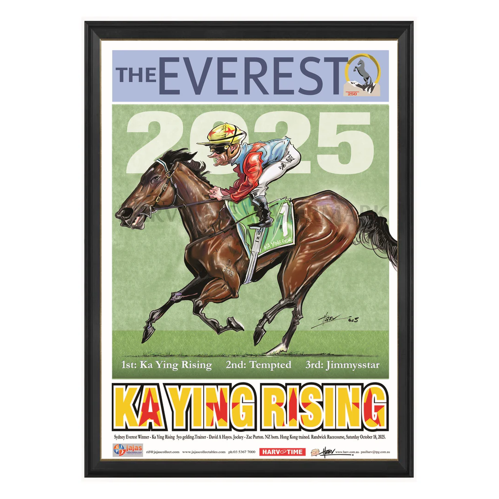 Ka Ying Rising, 2025 The Everest Winner, Harv Time Print Framed - 7319