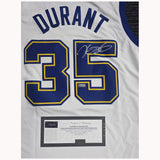 Kevin Durant Signed Golden State Warriors #35 NBA Official Panini Authentics Jersey - 4604