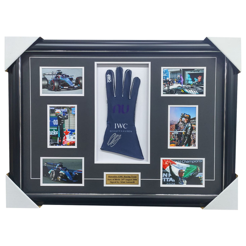Kimi Antonelli Mercedes-AMG Racing Team Signed Glove Collage Framed - 7607