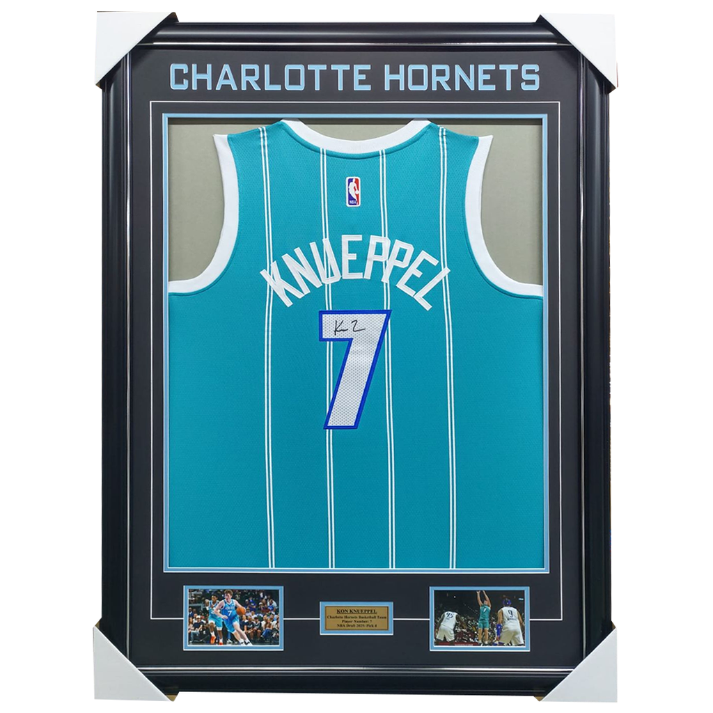 Kon Knueppel Charlotte Hornets Signed Jersey Framed - 7484