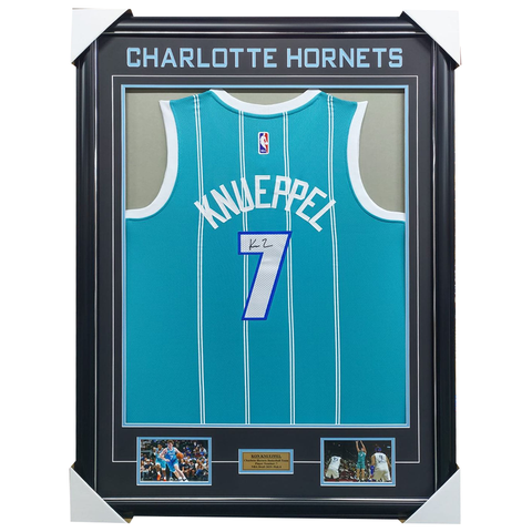 Kon Knueppel Charlotte Hornets Signed Jersey Framed - 7484
