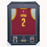 Kyrie Irving Signed Cleveland Cavaliers Panini Authentic Red Jersey Framed - 7431  LAST ONE