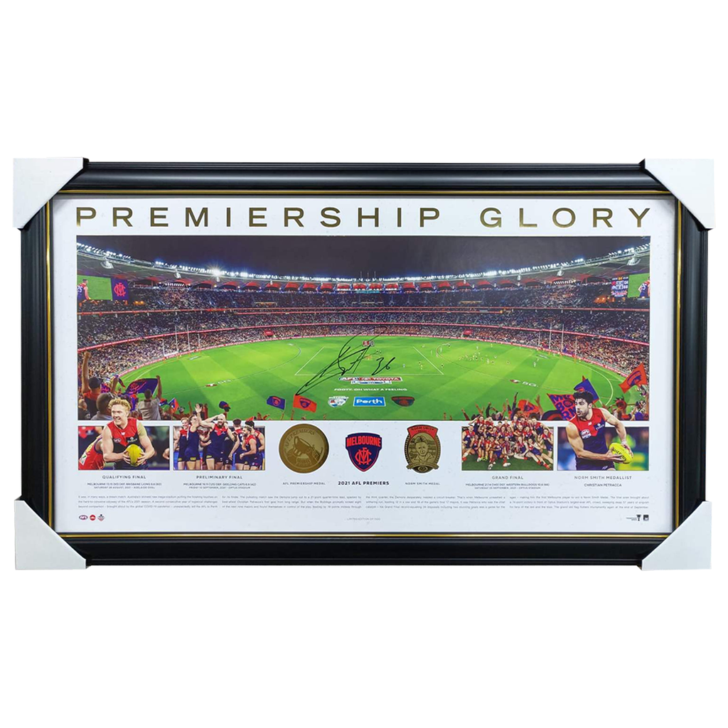Kysaiah Pickett Signed 2021 Melbourne MCG Print Framed - 7557