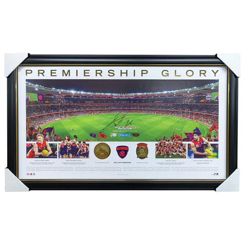 Kysaiah Pickett Signed 2021 Melbourne MCG Print Framed - 7557