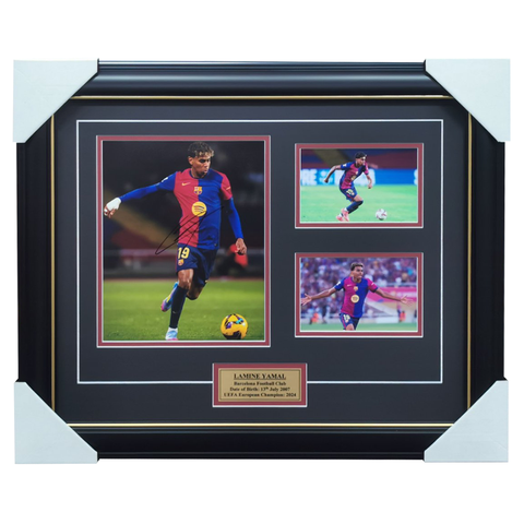 Lamine Yamal Signed Photo Collage Framed - 7205