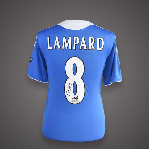Frank Lampard Hand Signed Chelsea Jersey Champions League - Private Signing - 5695