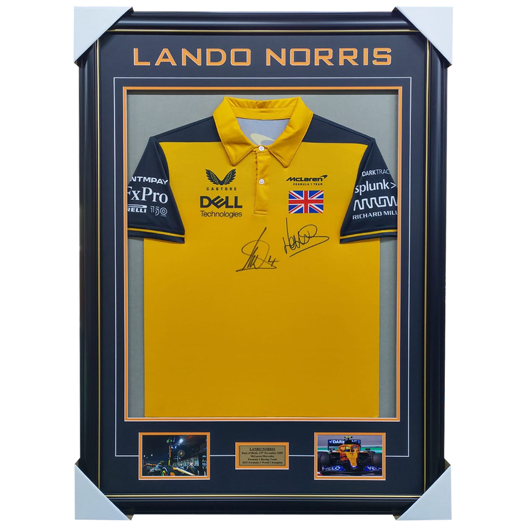 Lando Norris McLaren-Mercedes Formula 1 Signed Jersey Framed - 7120