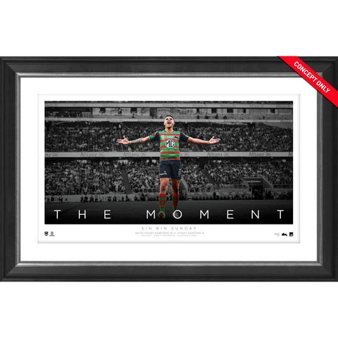 Latrell Mitchell South Sydney Rabbitohs Official NRL ICONS Player Print Framed- 5480