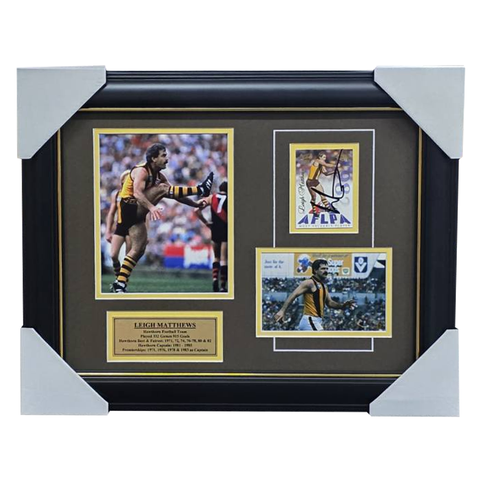 Leigh Matthews Hawthorn Signed Photo Collage Framed - 5817