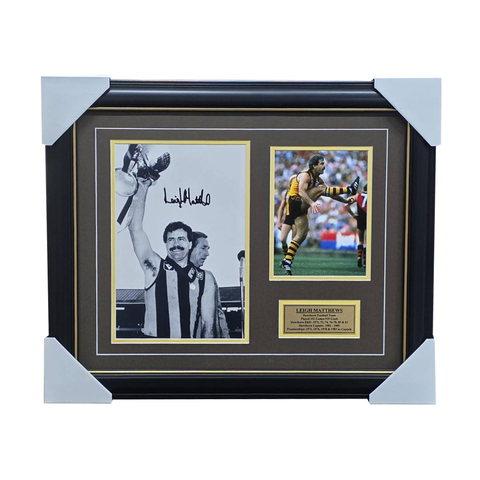 Leigh Matthews Signed Hawthorn Photo Collage Framed - 7676