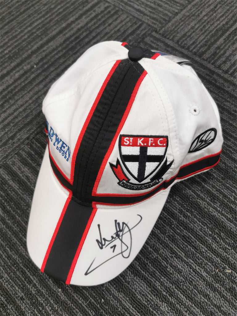 Lenny Hayes St Kilda Signed Official Hat with Tags - 7179