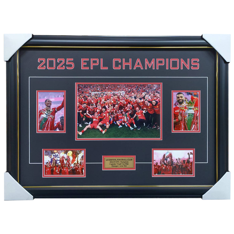 Liverpool 2025 EPL Champions Photo Collage Framed - 7164