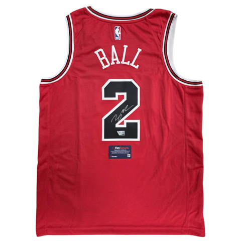 Lonzo Ball Signed Chicago Bulls #2 Official Fanatics Signed NBA Jersey - 4981